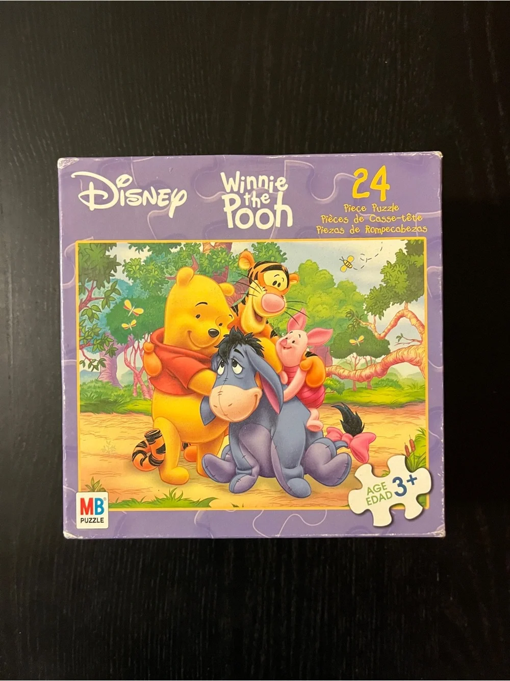 Disney Winnie the Pooh Puzzle with Purple Box